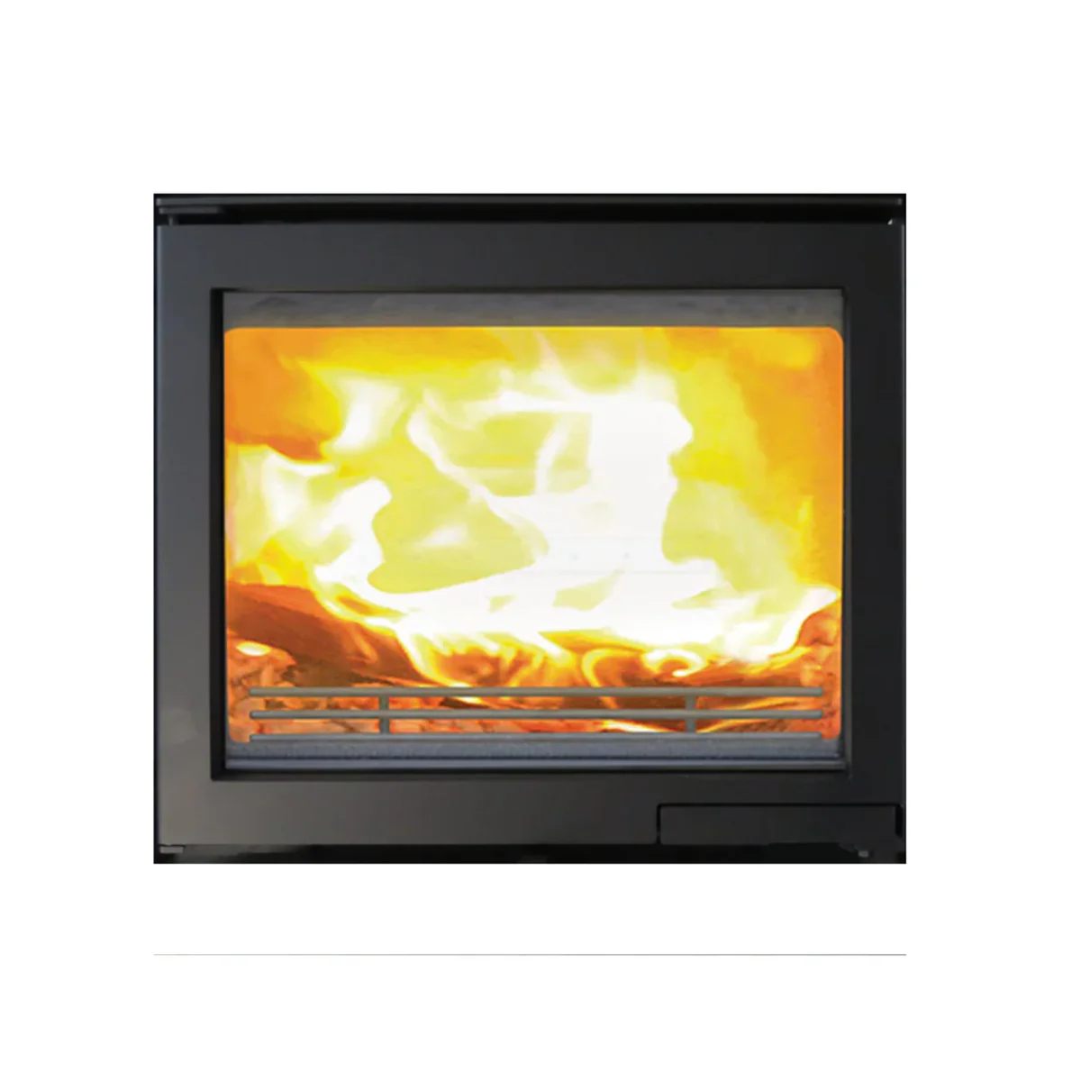 Sveaflame Exclusive Insats med rak lucka, en komplett vy